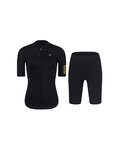 RIVANELLE Cycling short sleeve jersey and shorts - VICTORIOUS GOLD LADY - gold/black