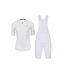 RIVANELLE Cycling short sleeve jersey and shorts - VICTORIOUS GOLD LADY - white/black