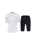 RIVANELLE Cycling short sleeve jersey and shorts - VICTORIOUS GOLD LADY - black/white