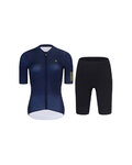 RIVANELLE Cycling short sleeve jersey and shorts - VICTORIOUS GOLD LADY - blue/black