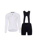 HOLOKOLO Cycling long sleeve jersey and bibtights - VICTORIOUS ELITE  - white