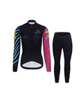RIVANELLE Cycling winter set with jacket - MEDITATION WINTER - black/pink