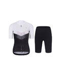 RIVANELLE Cycling short sleeve jersey and shorts - ARROW II - white/black