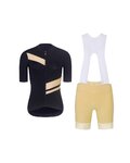 RIVANELLE Cycling short sleeve jersey and shorts - GLAMOR - black/beige