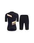 RIVANELLE Cycling short sleeve jersey and shorts - GLAMOR - black/beige