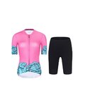 RIVANELLE Cycling short sleeve jersey and shorts - MEDUSA - turquoise