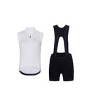 RIVANELLE Cycling short sleeve jersey and shorts - PURE - white/black