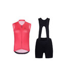 RIVANELLE Cycling short sleeve jersey and shorts - PURE - pink/black
