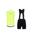 RIVANELLE Cycling short sleeve jersey and shorts - PURE  - yellow/black