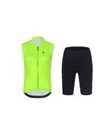 RIVANELLE Cycling short sleeve jersey and shorts - PURE - black/yellow