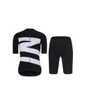 RIVANELLE Cycling short sleeve jersey and shorts - MISSVELOAIRE - white/black