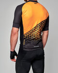 HOLOKOLO Cycling short sleeve jersey and shorts - DUSK - black/orange