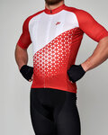HOLOKOLO Cycling short sleeve jersey and shorts - DUSK - red/black/white