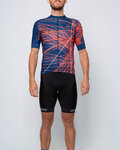 HOLOKOLO Cycling short sleeve jersey - CLASH - red/blue