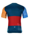 HOLOKOLO Cycling short sleeve jersey - ENGRAVE - red/orange/blue