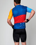 HOLOKOLO Cycling short sleeve jersey and shorts - ENGRAVE - red/blue/black