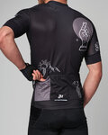HOLOKOLO Cycling short sleeve jersey and shorts - BLACK OUT - black