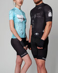 HOLOKOLO Cycling short sleeve jersey and shorts - BLACK OUT - black