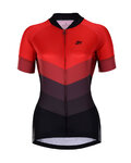 HOLOKOLO Cycling short sleeve jersey and shorts - NEW NEUTRAL LADY - red/black