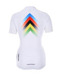 HOLOKOLO Cycling short sleeve jersey and shorts - HYPER LADY - white/multicolour