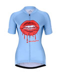 HOLOKOLO Cycling short sleeve jersey - CASSIS LADY - blue