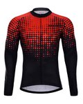 HOLOKOLO Cycling summer long sleeve jersey - FROSTED SUMMER - red/black