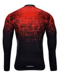 HOLOKOLO Cycling summer long sleeve jersey - FROSTED SUMMER - red/black