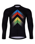 HOLOKOLO Cycling long sleeve jersey and bibtights - HYPER SUMMER - black/rainbow