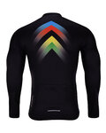 HOLOKOLO Cycling long sleeve jersey and bibtights - HYPER SUMMER - black/rainbow