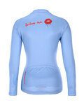 HOLOKOLO Cycling long sleeve jersey and bibtights - CASSIS LADY SMR - black/light blue