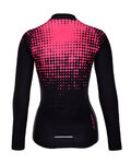 HOLOKOLO Cycling summer long sleeve jersey - FROSTED LADY SMR - pink/black