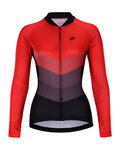 HOLOKOLO Cycling long sleeve jersey and bibtights - NEW NEUTRAL LADY SMR - red/black