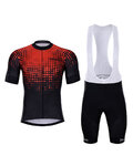 HOLOKOLO Cycling short sleeve jersey and shorts - FROSTED - black/red