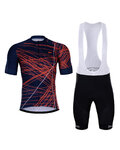 HOLOKOLO Cycling short sleeve jersey and shorts - CLASH - red/blue/black