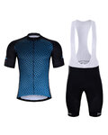 HOLOKOLO Cycling short sleeve jersey and shorts - DAYBREAK - blue/black