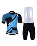 HOLOKOLO Cycling short sleeve jersey and shorts - TRACE - blue/black