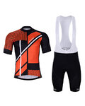 HOLOKOLO Cycling short sleeve jersey and shorts - TRACE - orange/black