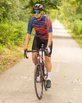 HOLOKOLO Cycling short sleeve jersey and shorts - CLASH - red/blue/black