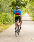 HOLOKOLO Cycling short sleeve jersey and shorts - ULTRA - blue/rainbow/black