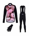 HOLOKOLO Cycling mega sets - PEONY LADY WINTER - black/pink