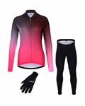 HOLOKOLO Cycling mega sets - DAZZLE LADY WINTER - pink/black