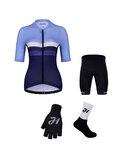 HOLOKOLO Cycling mega sets - SPORTY LADY - black/light blue/white/blue