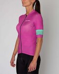 HOLOKOLO Cycling short sleeve jersey - RAINBOW LADY - pink