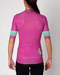 HOLOKOLO Cycling short sleeve jersey - RAINBOW LADY - pink