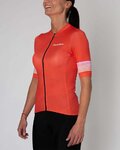 HOLOKOLO Cycling short sleeve jersey - RAINBOW LADY - red