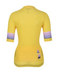 HOLOKOLO Cycling short sleeve jersey - RAINBOW LADY - yellow