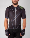HOLOKOLO Cycling short sleeve jersey - SPARKLE - black