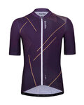 HOLOKOLO Cycling short sleeve jersey and shorts - SPARKLE - purple/black