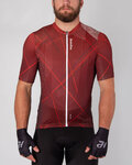 HOLOKOLO Cycling short sleeve jersey and shorts - SPARKLE - bordeaux/black