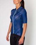 HOLOKOLO Cycling short sleeve jersey - SPARKLE LADY - blue